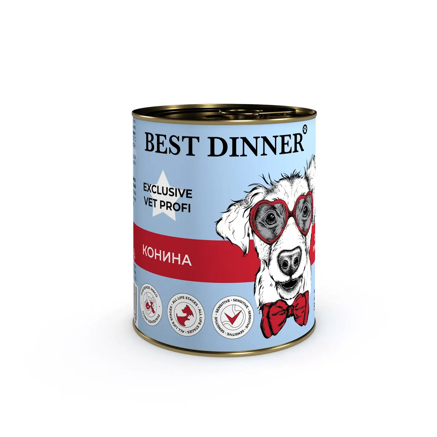 BEST DINNER Exclusive Gastro Intestinal для собак при проблемах пищеварения с кониной 340 г