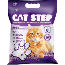 Cat Step Лаванда 7,6л, Наполнитель для кошачьих туалетов силикагелевый впитывающий