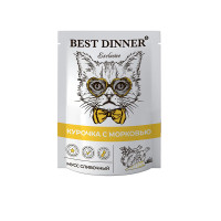 BEST DINNER Exclusive Мусс сливочный  с курицей и морковью 85 г