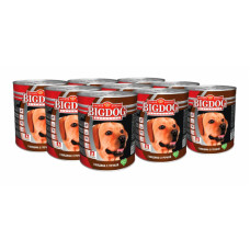 Мясные консервы для собак «БИГ ДОГ»  (Big Dog), Говядина с гречкой