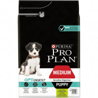 Pro Plan Medium Puppy 3 кг с ягненком чувствительным пищеварением, Проплан для щенков