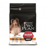 Pro Plan OPTI Health Medium Adult 3кг для взрослых собак средних пород с курицей и рисом.