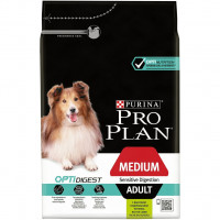 Pro Plan Optidigest Medium Adult 3кг для собак средних пород с чувствительным пищеварением с ягненком