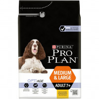 Pro Plan Medium&Large Adult 7+ 3кг для взрослых собак старше 7 лет средних и крупных пород с курицей и рисом 