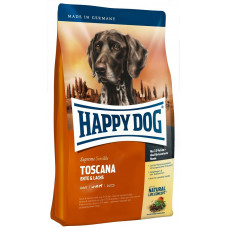 Happy Dog Supreme Sensible Toscana 4кг для взрослых собак средних и крупных пород с уткой и лососем