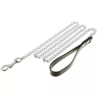 Поводок-цепь с кож/ручкой 3*1100мм TRIOL