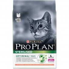 Pro Plan Sterilised Salmon 3кг для стерилизованных кошек с лососем, Проплан для кошек