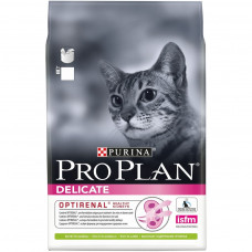 Pro Plan Delicate Optirenal Lamb 3кг для взрослых кошек с чувствительным пищеварением с ягненком, Проплан для кошек