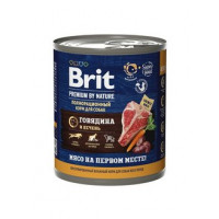 Brit консервы для собак с говядиной и печенью, Red Meat&Liver 850 г , Брит для собак (консервы)