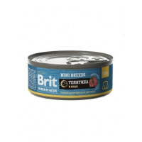Brit Premium by Nature 100г консервы с телятиной и языком для взрослых собак мелких пород