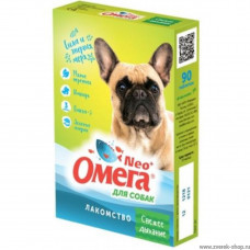 Омега NEO свежее дыхание для собак 90таб , Витамины для собак для кожи и шерсти