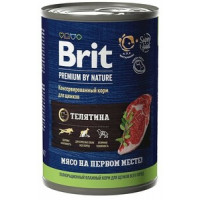 Brit Premium by Nature 410г консервы с телятиной для щенков всех пород