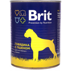 Brit консервы для собак Говядина пшено 850 г , Брит для собак (консервы)