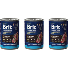 Brit Premium by Nature 410г консервы с ягненком и гречкой для взрослых собак всех пород с чувствительным пищеварением