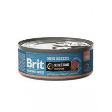 Brit Premium by Nature 100г консервы с ягненком и гречкой для взрослых собак мелких пород