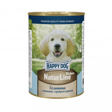 Happy Dog влажный корм для щенков с телятиной и сердцем - 410 г
