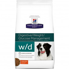 Hill’s Prescription Diet W/D 1,5кг Digestive/Weight/Diabetes Management для взрослых собак для нормализации пищеварения, веса и уровня глюкозы в крови