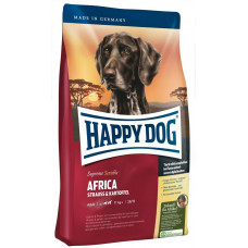 Happy Dog Supreme Sensible Africa 4кг для взрослых собак средних и крупных пород с мясом страуса и картофелем