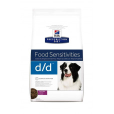 Hill’s Prescription Diet D/D Food Sensitivities 2кг для взрослых собак при аллергиях на корм с уткой
