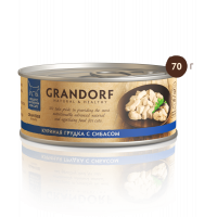 Grandorf конс 70гр д/кош Куриная грудка с сибасом , Грандорф