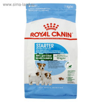 Royal Canin Mini Starter 1кг для щенков малых пород 3 нед. - 2 мес., беременных и кормящих сук