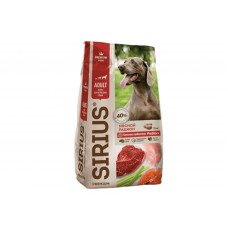 Sirius 15кг для взрослых собак мясной рацион