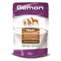 Gemon Dog Adult пауч кусочки дичи 100г