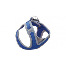 Мягкая шлейка-жилетка  синий обхват груди 410-460 мм