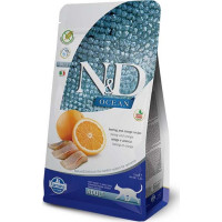 Farmina N&D Cat Fish & Orange Adult 300г Полнорационное питание для взрослых кошек Рыба, апельсин