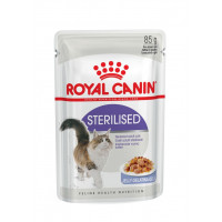 Royal Canin Sterilized 85 г кусочки в желе для кастрированных кошек 1-7лет