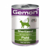 Gemon Cat Sterilised Pate 415 г Консервы для стерилизованных кошек паштет из индейки