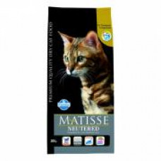 Farmina Matisse Neutered 10кг сбалансированный корм для взрослых стерилизованных кошек котов 