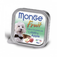 Monge Dog Fruit консервы для собак ягненок с яблоком 100 г 