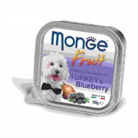 Monge Dog Fruit консервы для собак индейка с черникой 100 г 