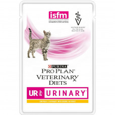 Pro Plan UR с курицей в соусе 85 г пауч при мочекаменной болезни , Проплан для кошек (консервы, пауч