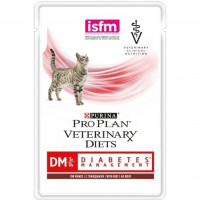 Pro Plan DM с говядиной в соусе 85г при сахарном диабете  , Проплан для кошек (консервы, паучи)