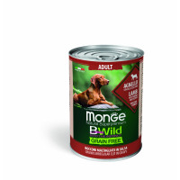 Monge BWild Grain Free д/собак ягненок/тыква/кабачки 400гр
