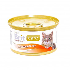 Brit консервы для кошек с куриной грудкой 80 г , Брит
