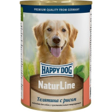 Happy dog консервы для собак с телятиной и рисом (фарш) 400 г