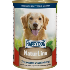 Happy dog консервы для собак с телятиной и индейкой (фарш) 400 г