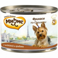 Мнямс Фрикасе по-Парижски (индейка с грибами) консервы для собак 200 г