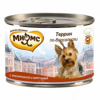 Мнямс Террин по-Версальски (телятина с ветчиной) консервы для собак 200 г