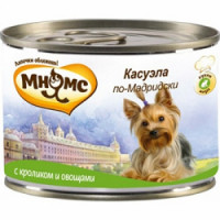 Мнямс Касуэла по-Мадридски (кролик с овощами) консервы для собак 200 г