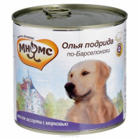 Мнямс Олья Подрида по-Барселонски (мясное ассорти с морковью) консервы для собак 600 г