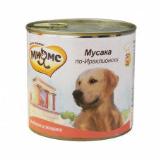 Мнямс Мусака по-Ираклионски (Ягненок с овощами) Полноценный корм для крупных пород собак 600 г