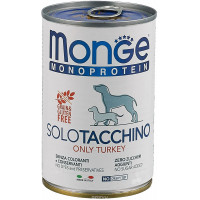 Monge Dog Monoprotein Solo консервы для собак паштет из индейки 400 г