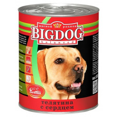 Зоогурман консервы для собак "BIG DOG" телятина с сердцем 850 г