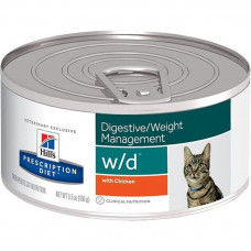 Hill's w/d 156 г для кошек "Лечение сахарного диабета, запоров" 