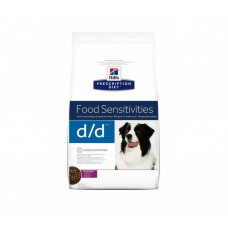 Hill’s Prescription Diet D/D Food Sensitivities 5кг для взрослых собак при аллергиях на корм с уткой