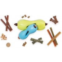 Zogoflex Air игрушка для собак гантеля под лакомство Qwizl L 17*7 см оранжевая
